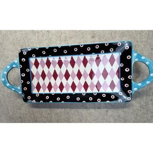 Certified International Serving Tray Unisex OS Multicolor Hearts of Hope 2019